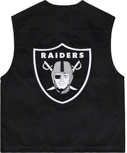 Supreme NFL突袭者队47品牌黑色牛仔马甲 Order Supreme NFL突袭者队47品牌黑色牛仔马甲