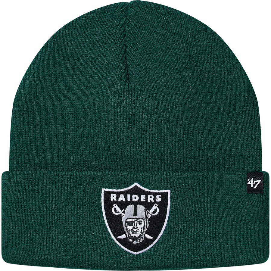 Supreme NFL Raiders 47 Brand Beanie Dark Green - Novelship