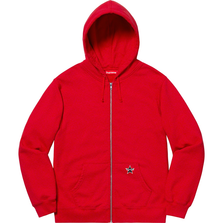 Supreme Star Zip Up Sweatshirt Red - Novelship