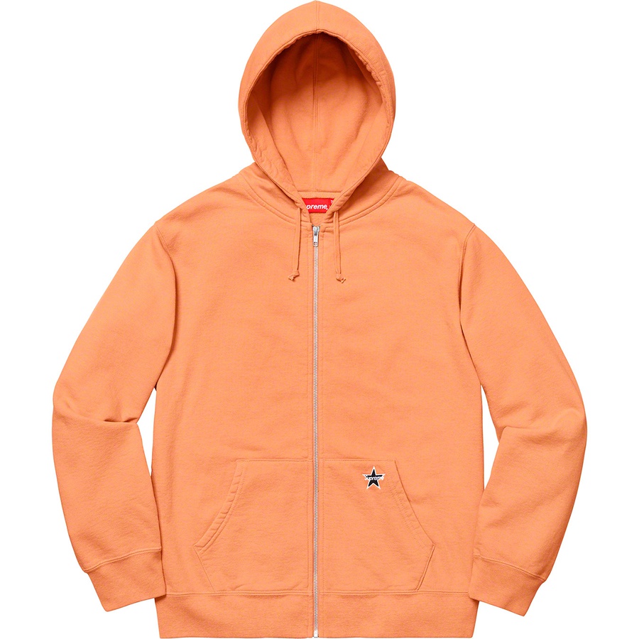 Supreme Star Zip Up Sweatshirt Pale Orange - Novelship