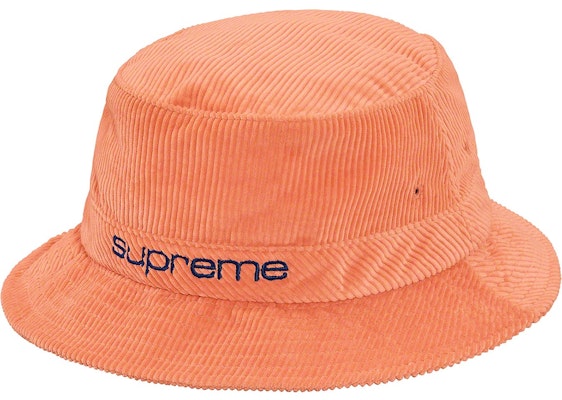 Supreme Sombrero Crusher de Pana con Logo Compacto Coral Buy Supreme Sombrero Crusher de Pana con Logo Compacto Coral