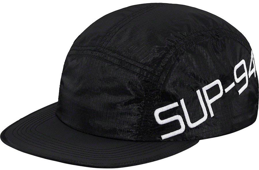 supreme-side-logo-camp-cap-black