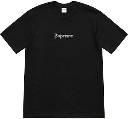 Supreme x Swarovski Box Logo Tee Black Buy Supreme x Swarovski Box Logo Tee Black