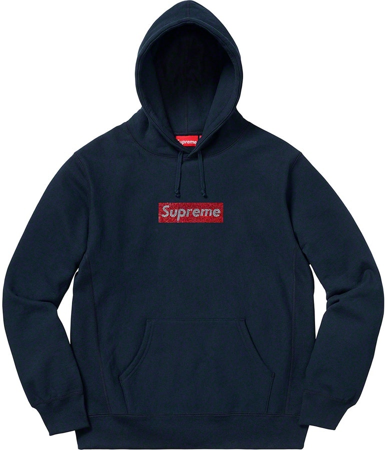 supreme-swarovski-box-logo-hooded-sweatshirt-navy