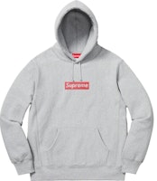 Supreme x Swarovski Box Logo Hooded Sweatshirt Heather Grey Supreme x Swarovski Box Logo Hooded Sweatshirt Heather Grey