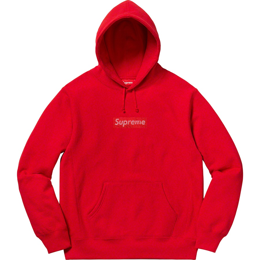 Supreme box logo outlet red on white