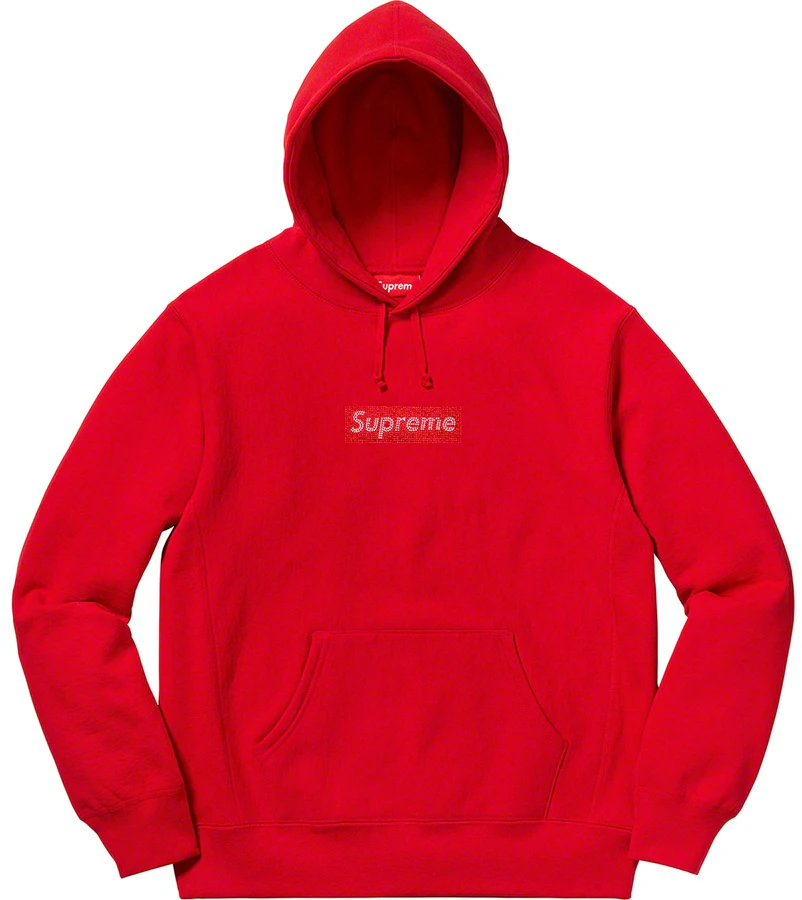 supreme-swarovski-box-logo-hooded-sweatshirt-red