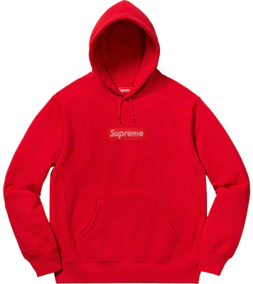 Supreme x Swarovski红色盒标连帽衫 Buy Supreme x Swarovski红色盒标连帽衫