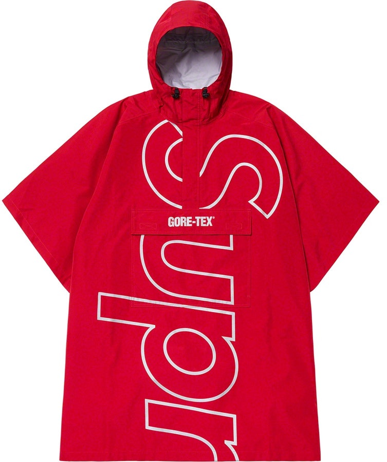supreme-gore-tex-poncho-red