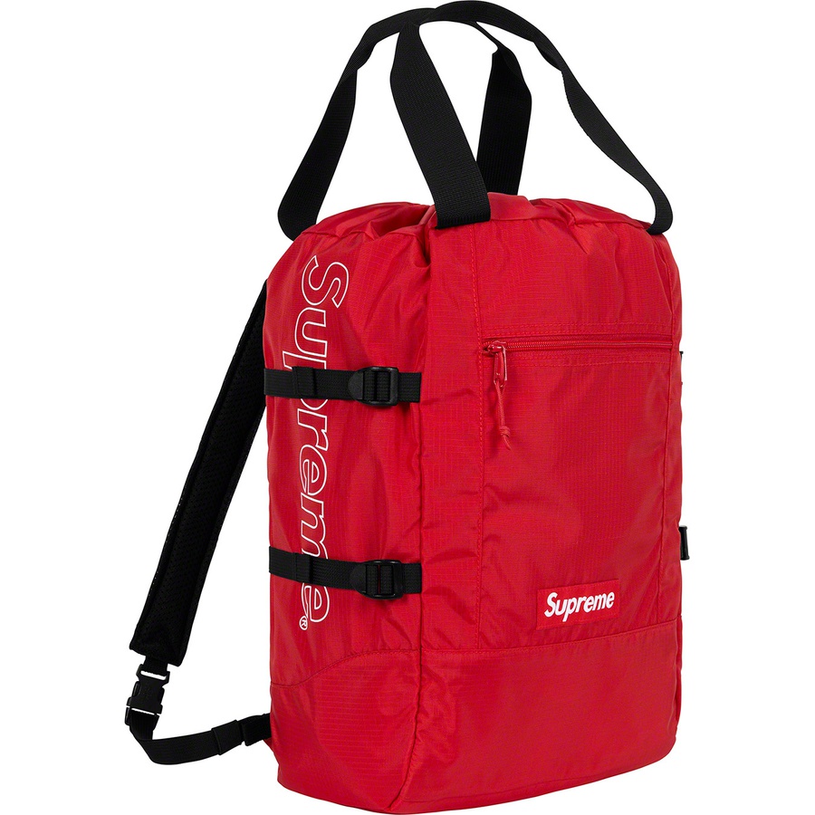 Red discount supreme backpack