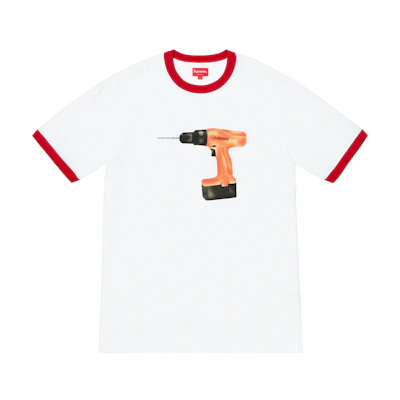 Supreme Drill Ringer Tee Red