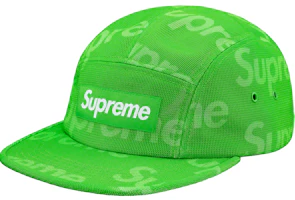 Supreme Lenticular Logo Camp Cap Lime Supreme Lenticular Logo Camp Cap Lime