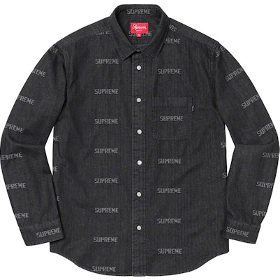 Supreme 標誌丹寧襯衫 黑色 Buy Supreme 標誌丹寧襯衫 黑色
