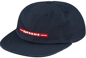 Supreme Raised Logo 6-Panel Navy
