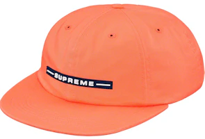 Supreme Raised Logo 6-Panel Neon Orange Supreme Raised Logo 6-Panel Neon Orange