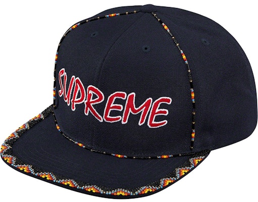 Supreme Beaded 6-Panel Navy Buy Supreme Beaded 6-Panel Navy