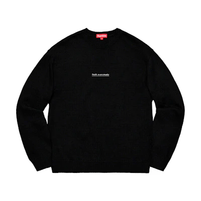 Supreme Fuck Everybody Sweater Black