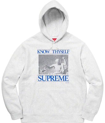 Supreme「汝自身を知れ」灰パーカー
Buy Supreme「汝自身を知れ」灰パーカー