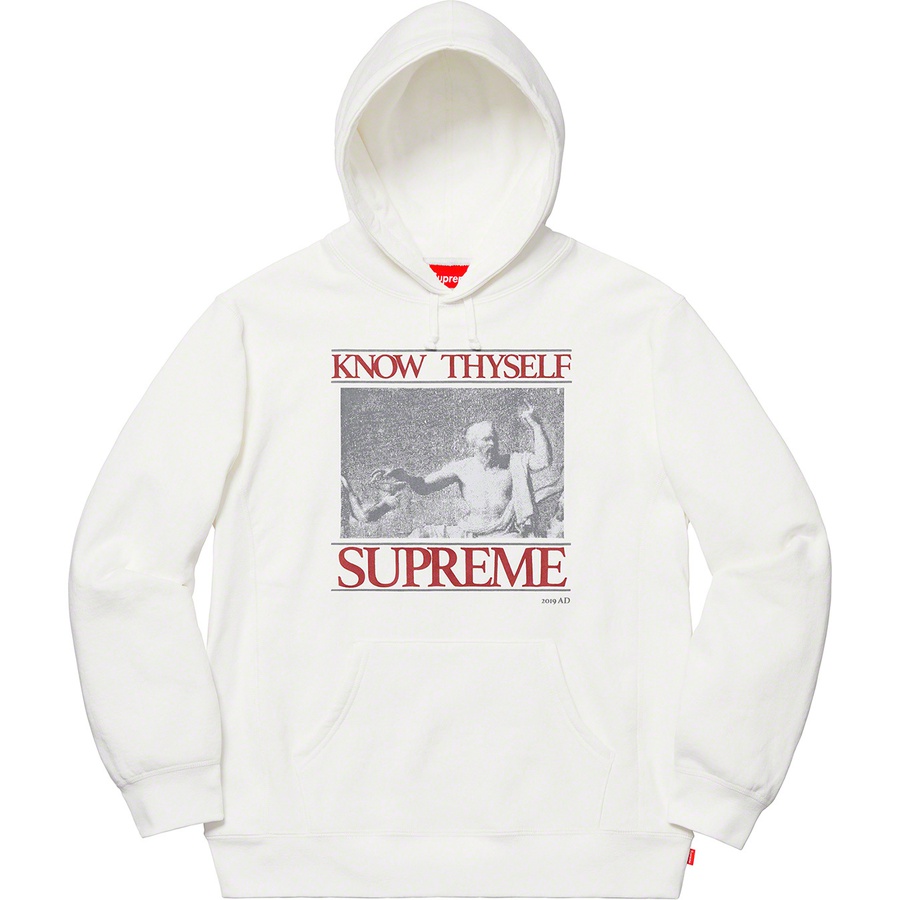 Supreme Know Thyself Hooded Sweatshirt White