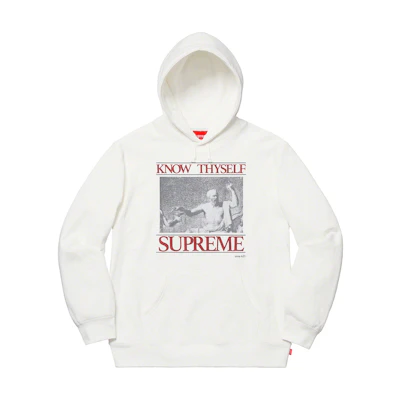 Supreme Know Thyself Hooded Sweatshirt White