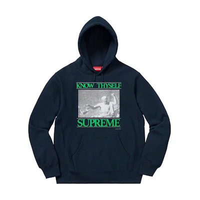 Supreme Know Thyself Hooded Sweatshirt Navy