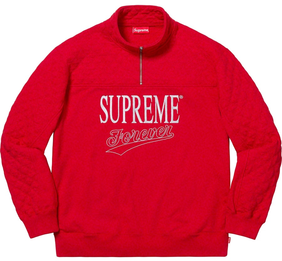 supreme-forever-half-zip-sweatshirt-red