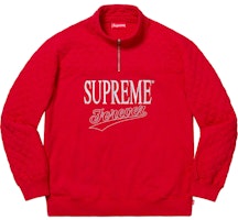 Supreme Forever Half Zip Sweatshirt Red Supreme Forever Half Zip Sweatshirt Red