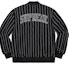 Lookbook Supreme 黑色细条纹棒球外套