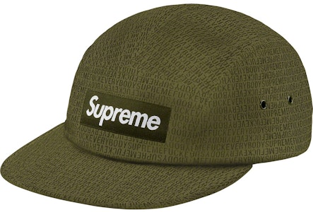 Supreme Fuck Everybody Jacquard Camp Cap Hijau Zaitun Buy Supreme Fuck Everybody Jacquard Camp Cap Hijau Zaitun