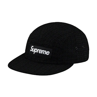 Supreme Fuck Everybody Jacquard Camp Cap Black