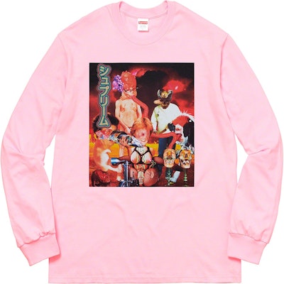 Supreme Sekintani La Norihiro Kaos Lengan Panjang Pink Muda Buy Supreme Sekintani La Norihiro Kaos Lengan Panjang Pink Muda