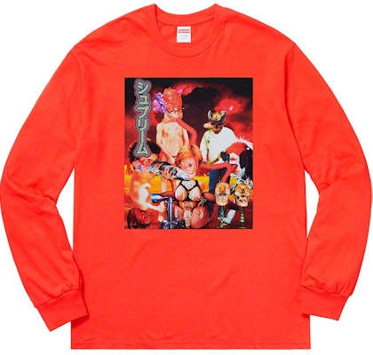 Supreme Sekintani La Norihiro Camiseta Manga Larga Naranja Brillante Buy Supreme Sekintani La Norihiro Camiseta Manga Larga Naranja Brillante