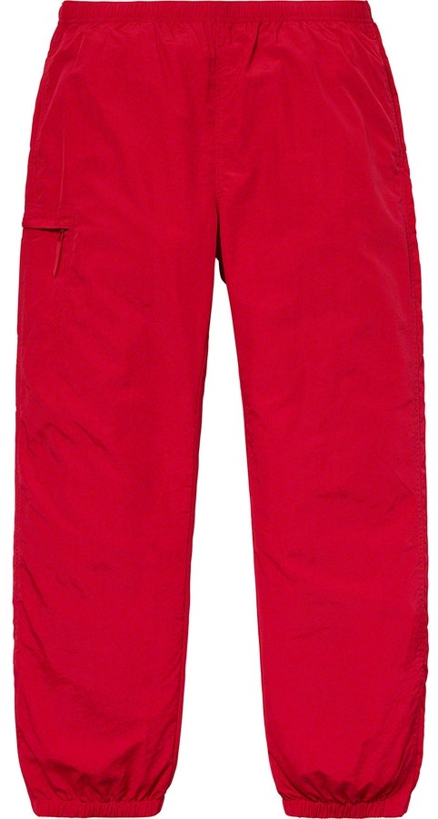 supreme-nylon-trail-pants-red