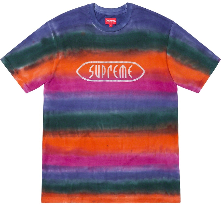 supreme-rainbow-stripe-tee-orange