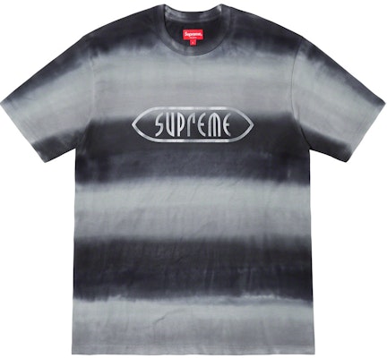 Supreme Rainbow Stripe Tee Black Buy Supreme Rainbow Stripe Tee Black