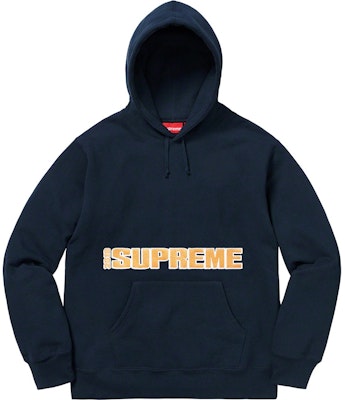 Supreme 博客海报连帽卫衣 深蓝色 Buy Supreme 博客海报连帽卫衣 深蓝色