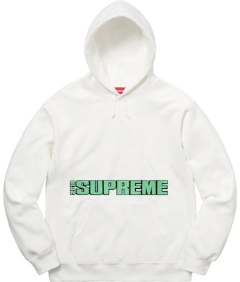 Supreme Blockbuster Hooded Sweatshirt White Buy Supreme Blockbuster Hooded Sweatshirt White