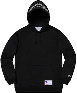 Sudadera con Capucha Negra Supreme x Champion Outline Buy Sudadera con Capucha Negra Supreme x Champion Outline