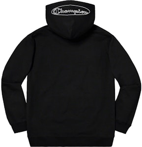 Sudadera con Capucha Negra Supreme x Champion Outline Order Sudadera con Capucha Negra Supreme x Champion Outline
