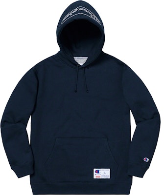 Supreme x Champion Hoodie Sweater Berkerah Navy Buy Supreme x Champion Hoodie Sweater Berkerah Navy