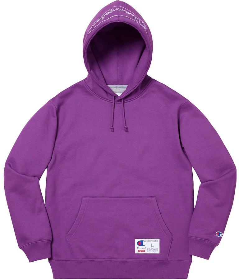 supreme-champion-outline-hooded-sweatshirt-purple