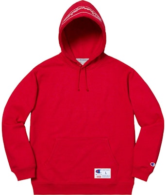 Supreme x Champion 輪廓連帽運動衫 深紅色 Buy Supreme x Champion 輪廓連帽運動衫 深紅色