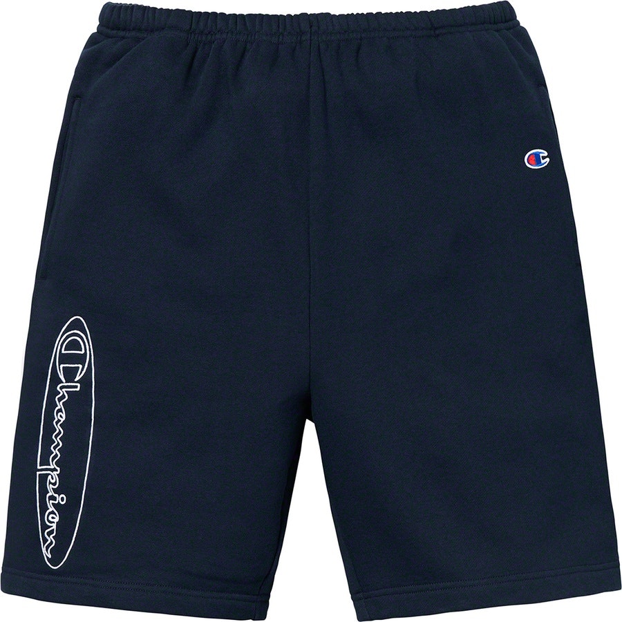 supreme-champion-outline-sweatshorts-navy