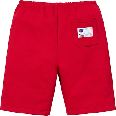 Supreme x Champion Outline Sweatshort Dark Red Order Supreme x Champion Outline Sweatshort Dark Red