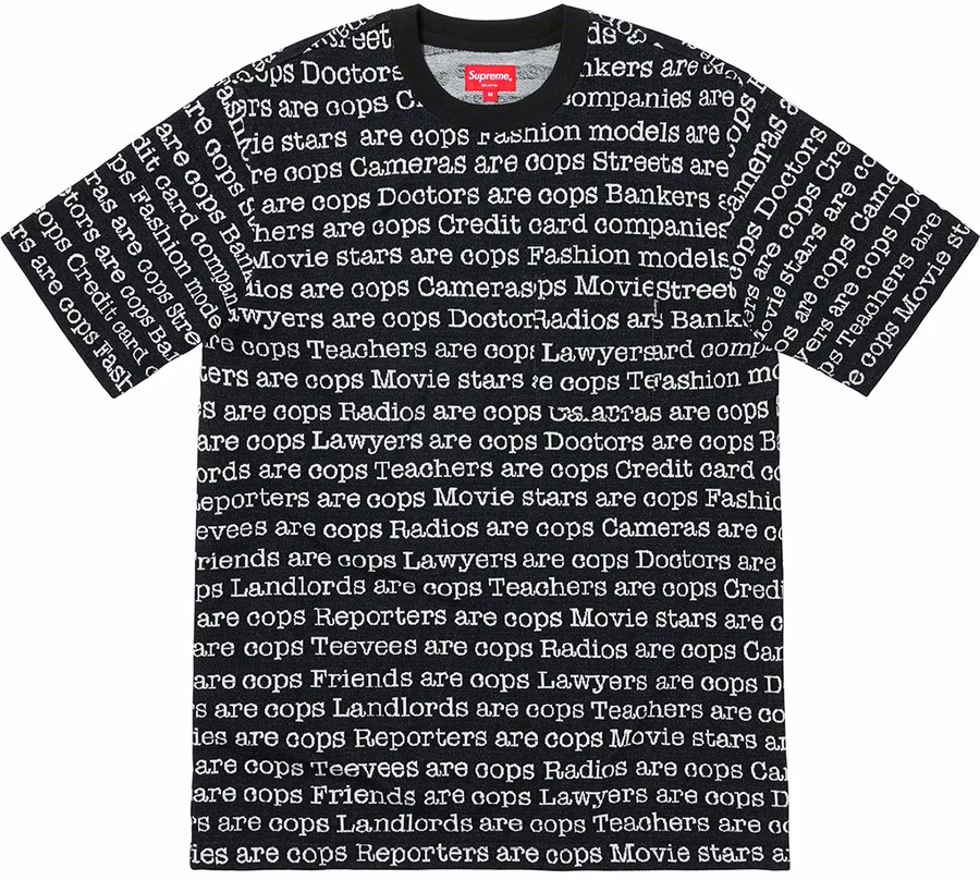 supreme-cops-jacquard-pocket-tee-black