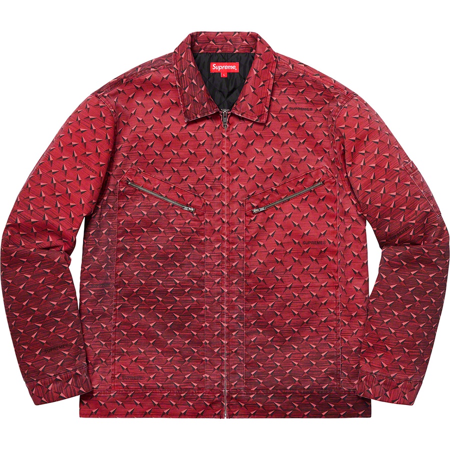 Buy Supreme Diamond Plate Work Jaket Merah