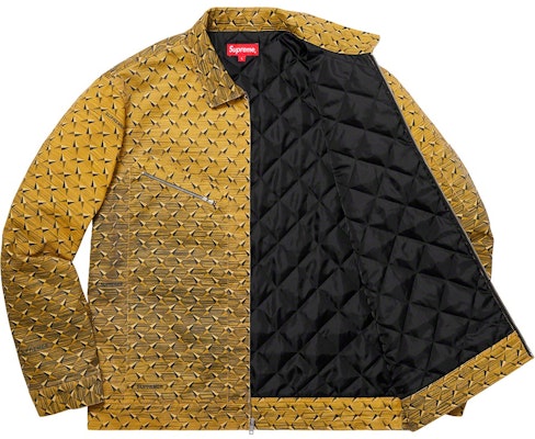 Supreme Diamond Plate Work Jacket Yellow Order Supreme Diamond Plate Work Jacket Yellow