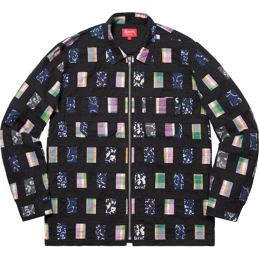 Supreme top patchwork shirt