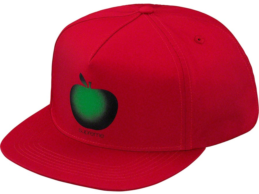 supreme-apple-5-panel-red