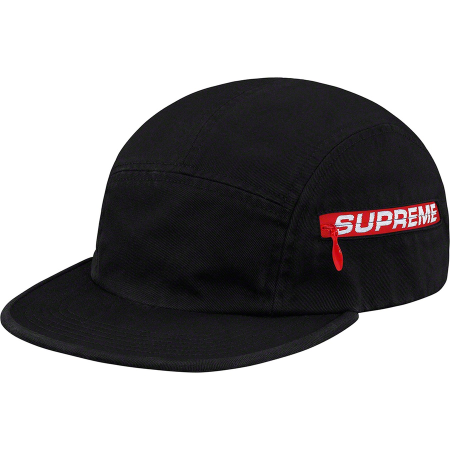 Supreme Side Zip Camp Cap Black - Novelship